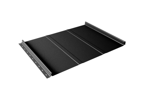 Кликфальц Line Grand Line 0.45 Drap с пленкой на замках RAL 9005 черный