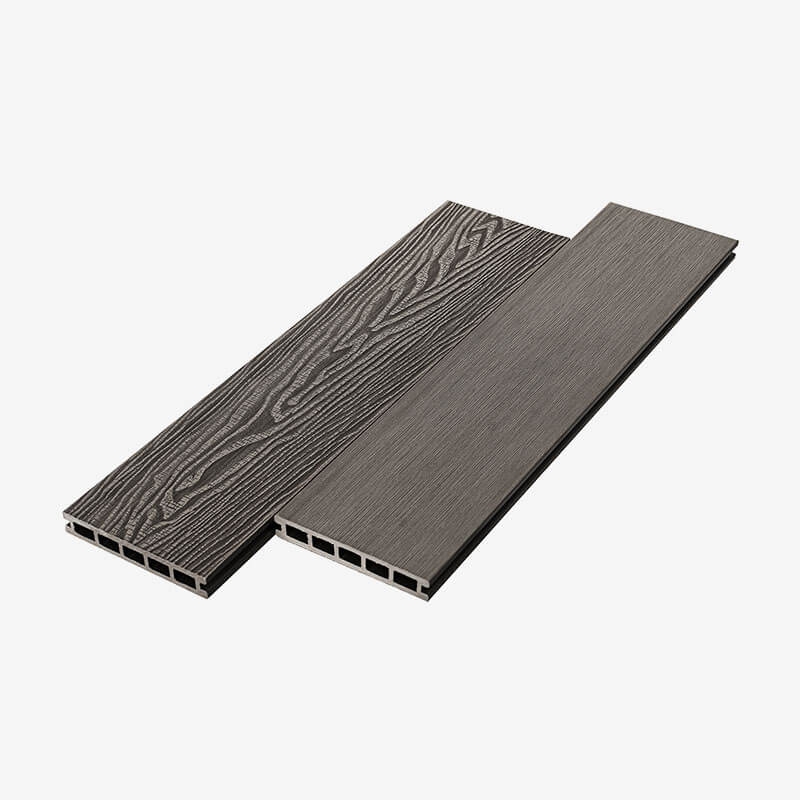 Террасная доска ДПК пустотелая UnoDeck Vintage 150×24 мм цвет графит 3 метра