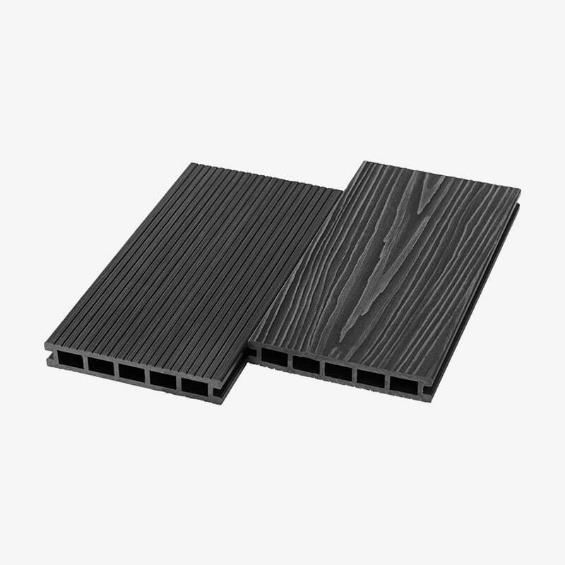 Террасная доска ДПК пустотелая УноДек Ultra 150×24 мм графит 3м