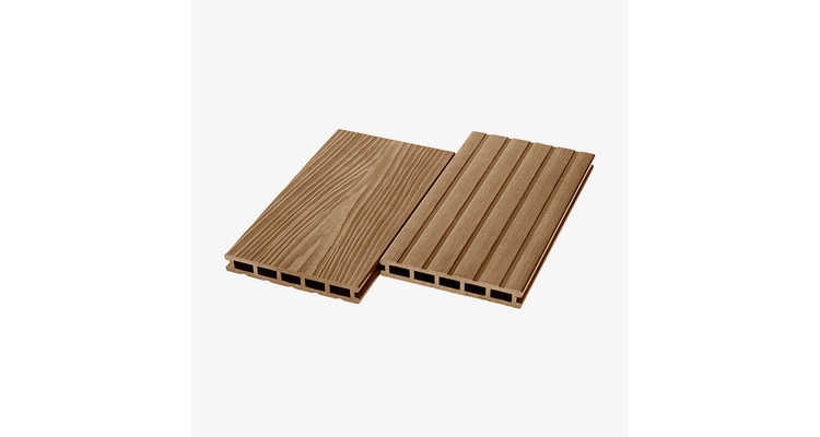 Террасная доска ДПК пустотелая UnoDeck Mogano 165×24 мм орех 3м
