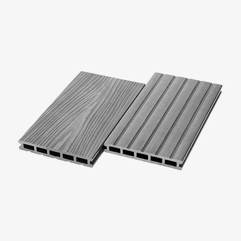Террасная доска ДПК пустотелая UnoDeck Mogano 165×24 мм серый 4м