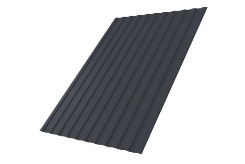 Профнастил С8А 0,4 PE-Double RAL 7024 мокрый асфальт