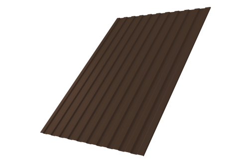 Профнастил С8А 0,5 PurPro Matt 275 RAL 8017 шоколад