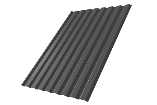 Профнастил С20А 0,5 Satin RAL 7016 антрацитово-серый