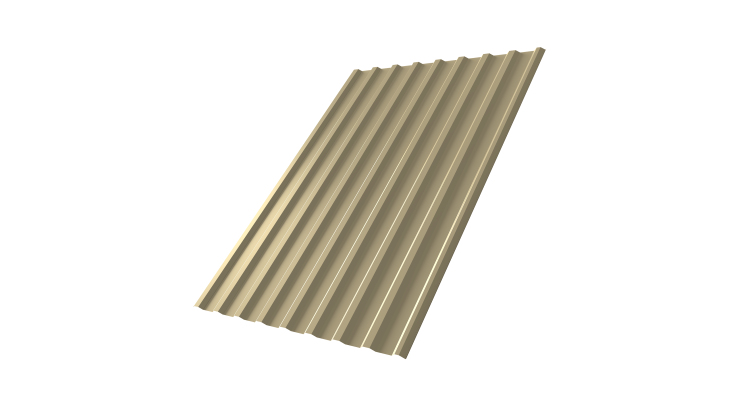 Профнастил С20 R 0,4 PE RAL 1014 слоновая кость