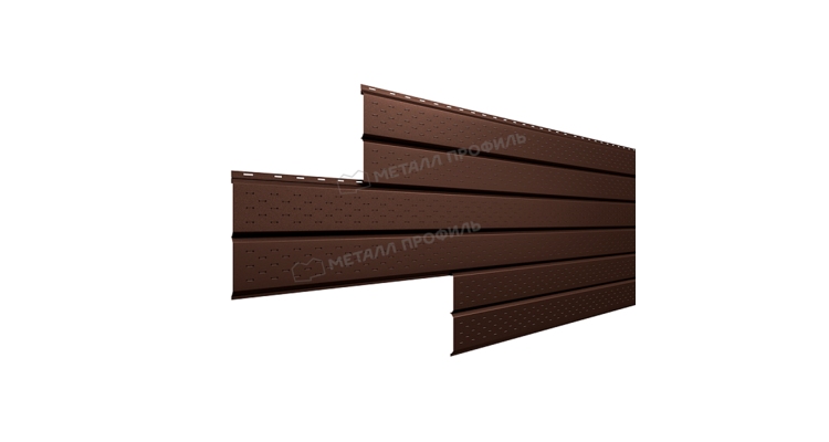 Софит Металл Профиль Lбрус-15х240 (VALORI-20-Brown-0.5)