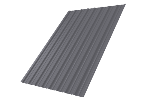 Профнастил С10A 0,45 PE RAL 7004 сигнальный серый