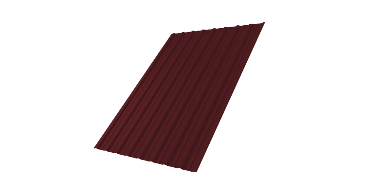 Профнастил С10A 0,5 Satin RAL 3005 красное вино