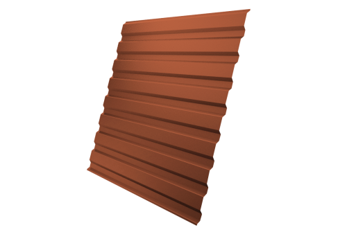 Профнастил С20А 0.5 Satin RAL 8004 терракота