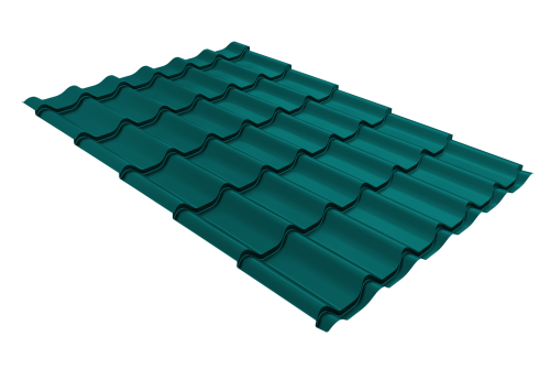 Металлочерепица классик Grand Line 0,45 PE RAL 5021 водная синь