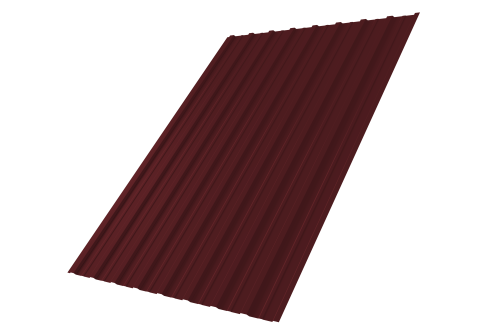 Профнастил С10A 0,5 Satin Matt RAL 3005 красное вино