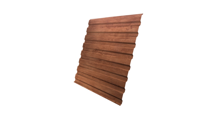Профнастил С20A 0.45 Print Premium Rowan Wood Intense FTC