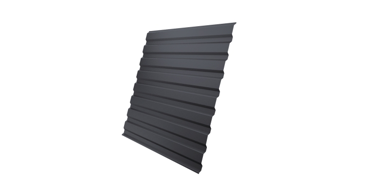 Профнастил С20A 0.5 Satin Matt TX RAL 7024 мокрый асфальт