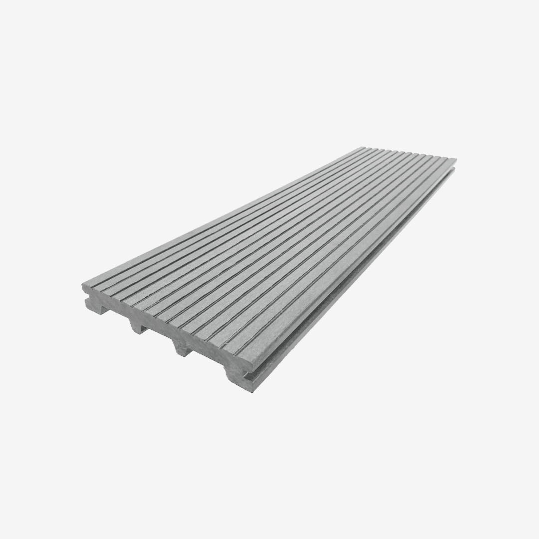 Террасная доска ДПК полнотелая UnoDeck TITANIO 150×21 мм Серый 3 м