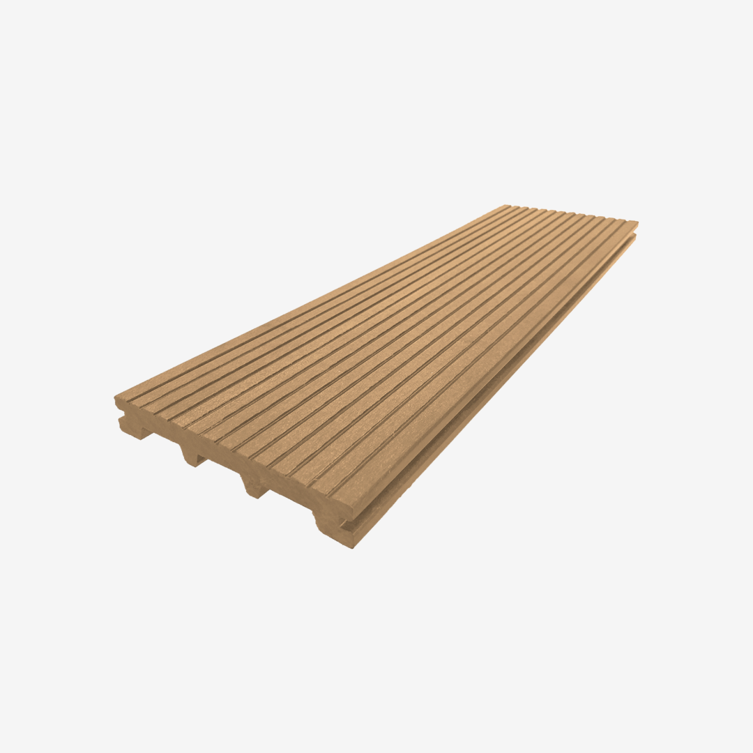 Террасная доска ДПК полнотелая UnoDeck TITANIO 150×21 мм Орех 4 м