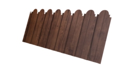 Профнастил C10A фигурный 0.45 Print-Double Premium с пленкой Cherry Wood Fresh