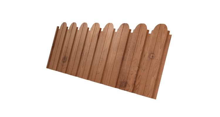 Профнастил C10B фигурный 0.45 Print Premium с пленкой Pine Wood Fresh
