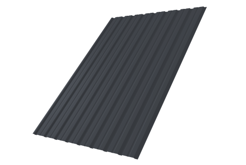 Профнастил С10B 0.5 PurPro RAL 7024 мокрый асфальт