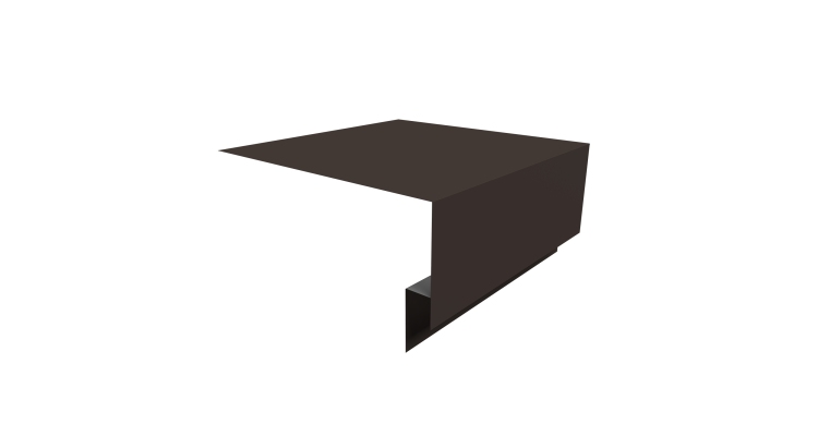 Планка околооконная сложная Блок-хаус new 200х75х27 0,45 Drap RR 32 темно-коричневый (3м)