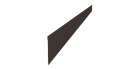 Ламель забора жалюзи Palermo стартовая/финишная для калиток и ворот 0,45 PE RR 32 темно-коричневый