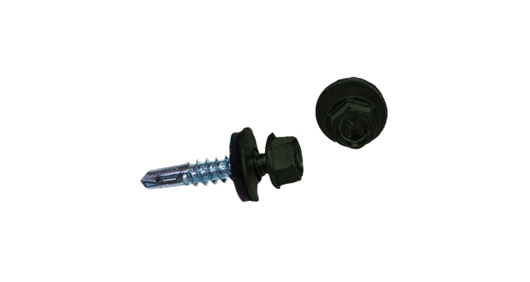 Саморез по металлу Daxmer 5,5х25 RAL 6020 (250) сверло №3