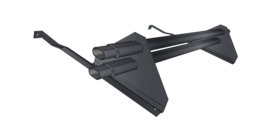 Снегозадержатель трубчатый для натуральной черепицы Стандарт RAL 7024 1м (профиль до 50мм)