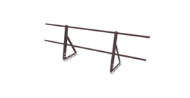 Ограждение кровельное на фальц Optima 0,65х2м RAL 8017