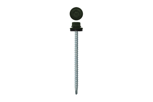 Саморез кровельный Daxmer 4,8х70 RAL 6020 (100) сверло №1