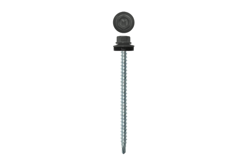 Саморез кровельный Daxmer 4,8х70 RAL 7005 (100) сверло №1