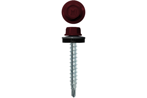 Саморез кровельный Daxmer 4,8х29 RAL 3005 (250) сверло №1