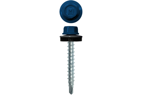 Саморез кровельный Daxmer 4,8х29 RAL 5005 (250) сверло №1