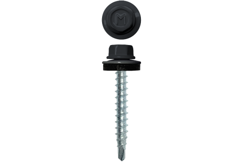 Саморез кровельный Daxmer 4,8х29 RAL 7024 (250) сверло №1