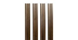 Штакетник П-образный A с прямым резом 0.45 Print Elite Cherry Wood TwinColor