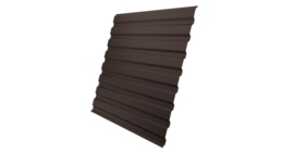 Профнастил С20A 0.5 GreenCoat Pural BT RR 32 темно-коричневый